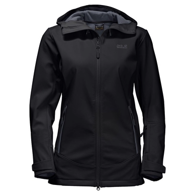 Winter Jacket Jack Wolfskin Windy Harbour Black