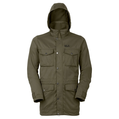 Winter Jacket Jack Wolfskin Taiga Forest Parka Burnt Olive