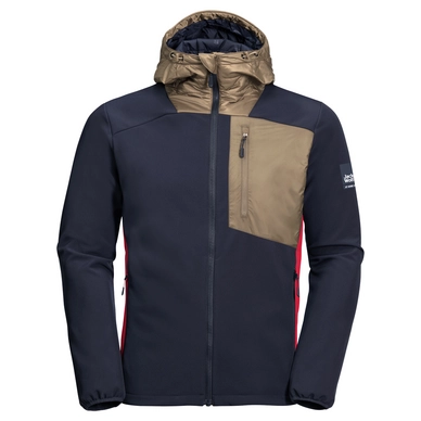 Jas Jack Wolfskin Men 365 Millenium Night Blue Peak Red