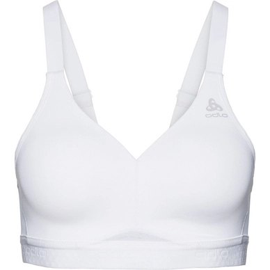 Sports Bra Odlo Women's Sports Bra High Classic Sports High E-Cup White