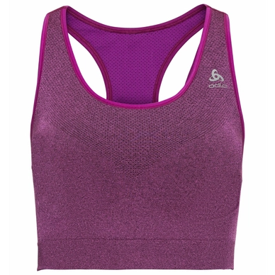 Sport-BH Odlo Sport Bra Seamless Medium Ceramicool Purple Cactus Flower  Melange Damen