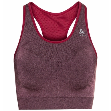 Sport-BH Odlo Sport Bra Seamless Medium Ceramicool Deep Claret Melange Damen