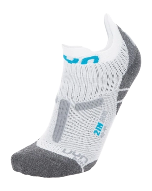 Socks UYN Men Run 2In White Grey