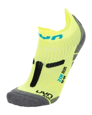 Chaussettes UYN Homme Run 2In Yellow Fluo Black