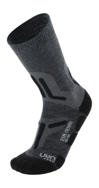 Chaussettes de Randonnée UYN Homme Trekking 2In Merino Mid Grey Black