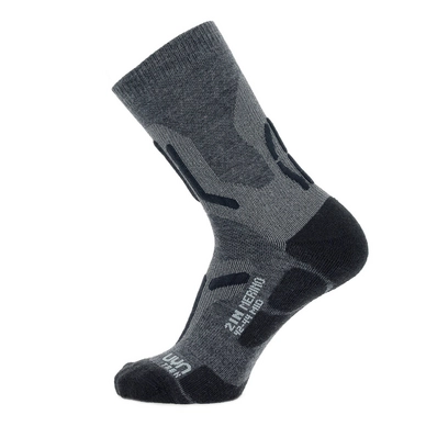 Chaussettes de Randonnée UYN Homme Trekking 2In Merino Mid Mid Grey Black