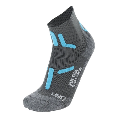 Wandersocken UYN Trekking 2In Low Cut Damen Anthracite Turquoise