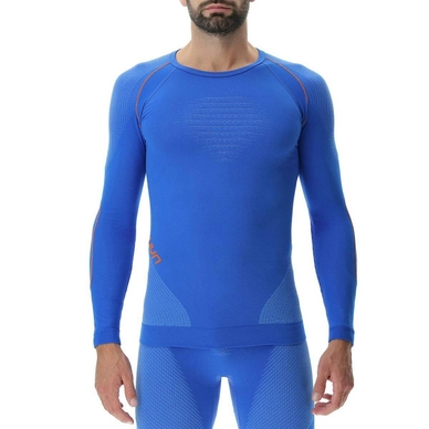 Maillot de Corps UYN Homme Evolutyon Uw L/S Lapis Blue Blue Orange Shiny