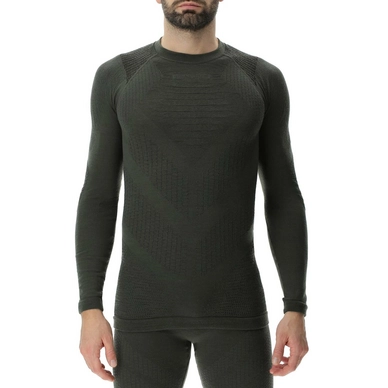 Ondershirt UYN Men Fusyon Armor Uw L/S Round Neck Military