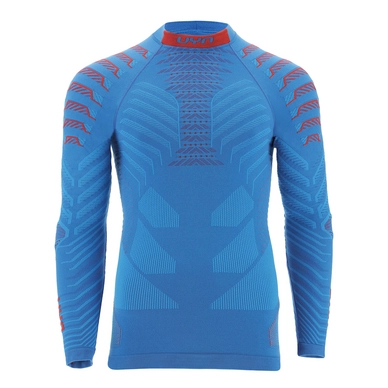 Maillot de Corps UYN Homme Resilyon Uw L/S Turtle Neck Blue Red