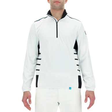Sweatjacke UYN Natyon Ribs 2Nd Layer Half Zip Herren White Black