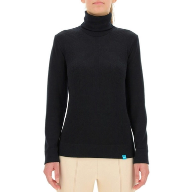 Pull de Ski UYN Femme Skyon Snowcrystal 2Nd Layer Turtle Neck Black