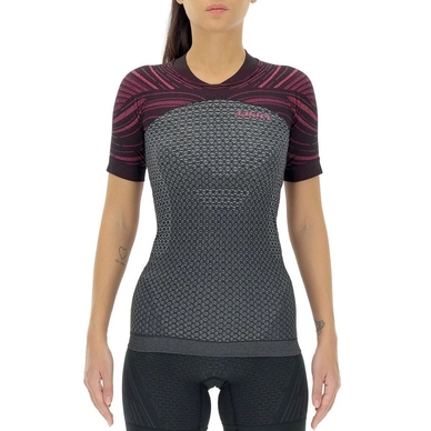 T-Shirt UYN Women Running Coolboost OW S/S Dawn Grey Pink Gloss