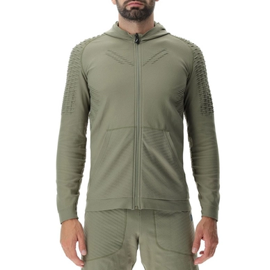 Sweatjacke UYN Run Fit OW Hooded Full Zip Herren Kapok Green