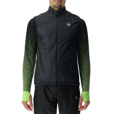 Sweatjacke UYN Running Coreshell Vest Herren Blackboard Melange Black