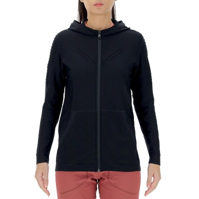 Sweatjacke UYN Run Fit OW Hooded Full Zip Damen Blackboard