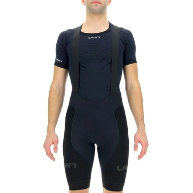 Cycling Trousers UYN Men Racefast DWR Winter BIB Short Black Black