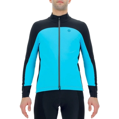 Fietsjack UYN Men Coreshell Aerofit Jacket Turquoise Black Turquoise