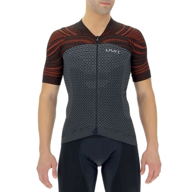 Fietsshirt UYN Biking Men Coolboost OW S/S Sharkskin Red Wagon