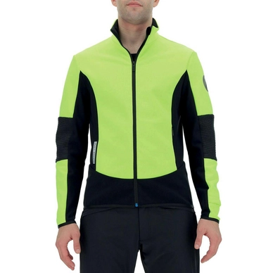 Skijacke UYN Venture Softshell Full Zip Herren Yellow Fluo Black Anthracite