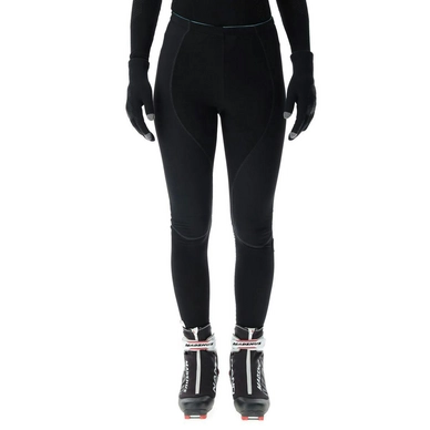 Skibroek UYN Women Cross Country Skiing Buffercone Pants Black Turquoise