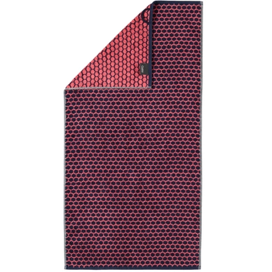 Douchelaken Cawö Loft Stripes Watermelon Navy