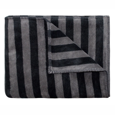 Plaid Marc O'Polo Classic Fleece Stripe Schwarz/Anthrazit