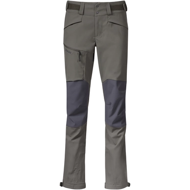 Trousers Bergans Fjorda Trekking Hybrid Pants Green Mud/Solid Dark Grey