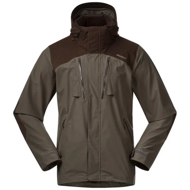 Veste Bergans Men Hogna V2 2L Jacket Green Mud / Dark Wood Brown