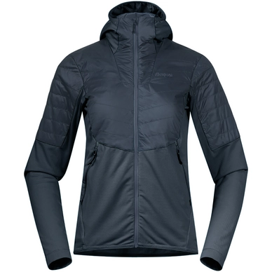Pull de Ski Bergans Women Senja Midlayer Hood Jacket Bleu
