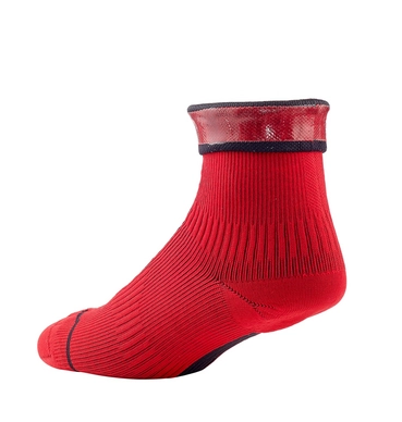 Fietssok Sealskinz Unisex Road Ankle with Hydrostop Red Black