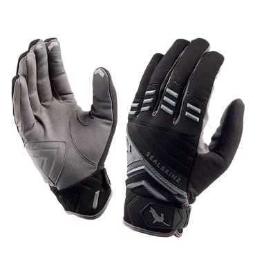 Fietshandschoen Sealskinz Unisex Dragon Eye Trail Black Anthracite Grey