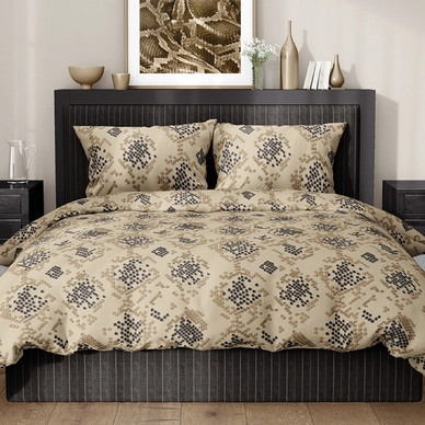 Dekbedovertrek Satin D'or Blake Beige Satijn