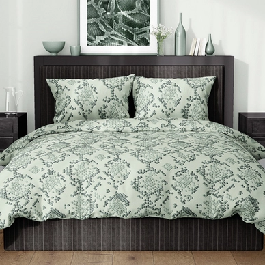 Dekbedovertrek Satin D'or Blake Dusty Green Satijn