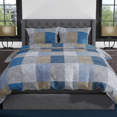 Dekbedovertrek Satin D'or Condotti Blauw Satijn