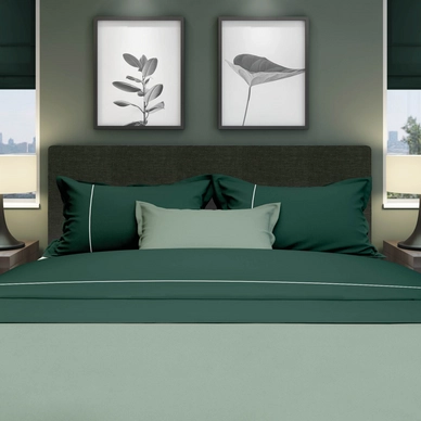 Set de Draps Cascina Colorini Divina Forest Green White