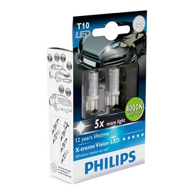 LED Verlichting Philips X-tremeVision 4000K T10
