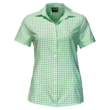 Blouse Jack Wolfskin Kepler Shirt Women Spring Green Checks