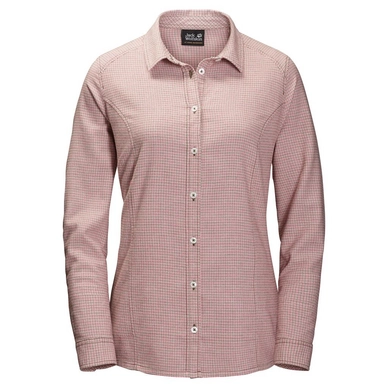 Shirt Jack Wolfskin Women Manitoulin Island Pink Checks