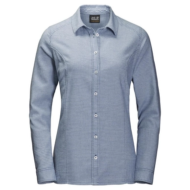 Shirt Jack Wolfskin Women Manitoulin Island Blue Indigo Checks