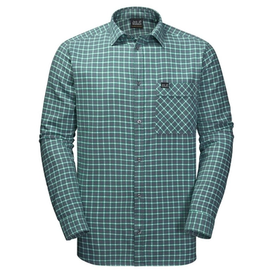 Shirt Jack Wolfskin Men Fraser Island Pebble Grey Checks