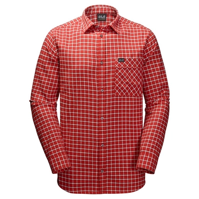 Shirt Jack Wolfskin Men Fraser Island Volcano Red Checks