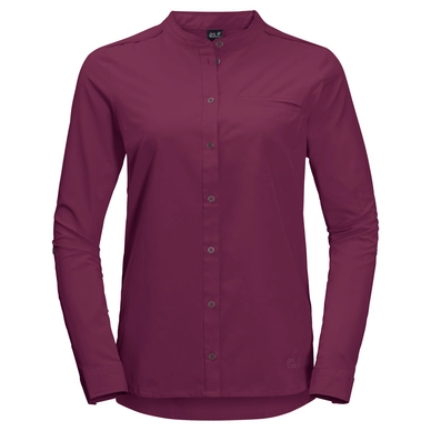 Bluse Jack Wolfskin Victoria Roll-Up Wild Berry Damen