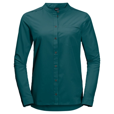 Blouse Jack Wolfskin Women Victoria Roll-Up Teal Green