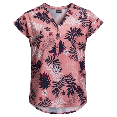 T-Shirt Jack Wolfskin Women Victoria Leaf Rose Quartz All Over