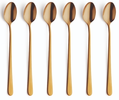 Latte Spoons Amefa Austin Gold (6-piece)