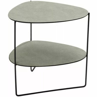 Bijzettafel Lind DNA Curve Coffee Table Double Hippo Olive Green