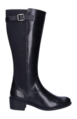 Women's Boots JJ Footwear Mickleton Black Calf Size XL