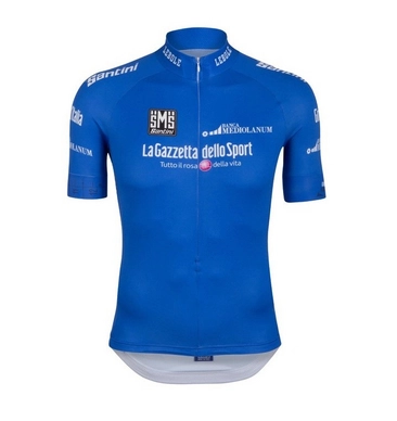 Fietsshirt Santini Giro d'Italia Blue Jersey Replica Short Sleeve 2015