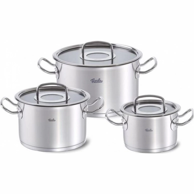 Pannenset Fissler Original Profi Collection Met Glasdeksels (3-Delig)